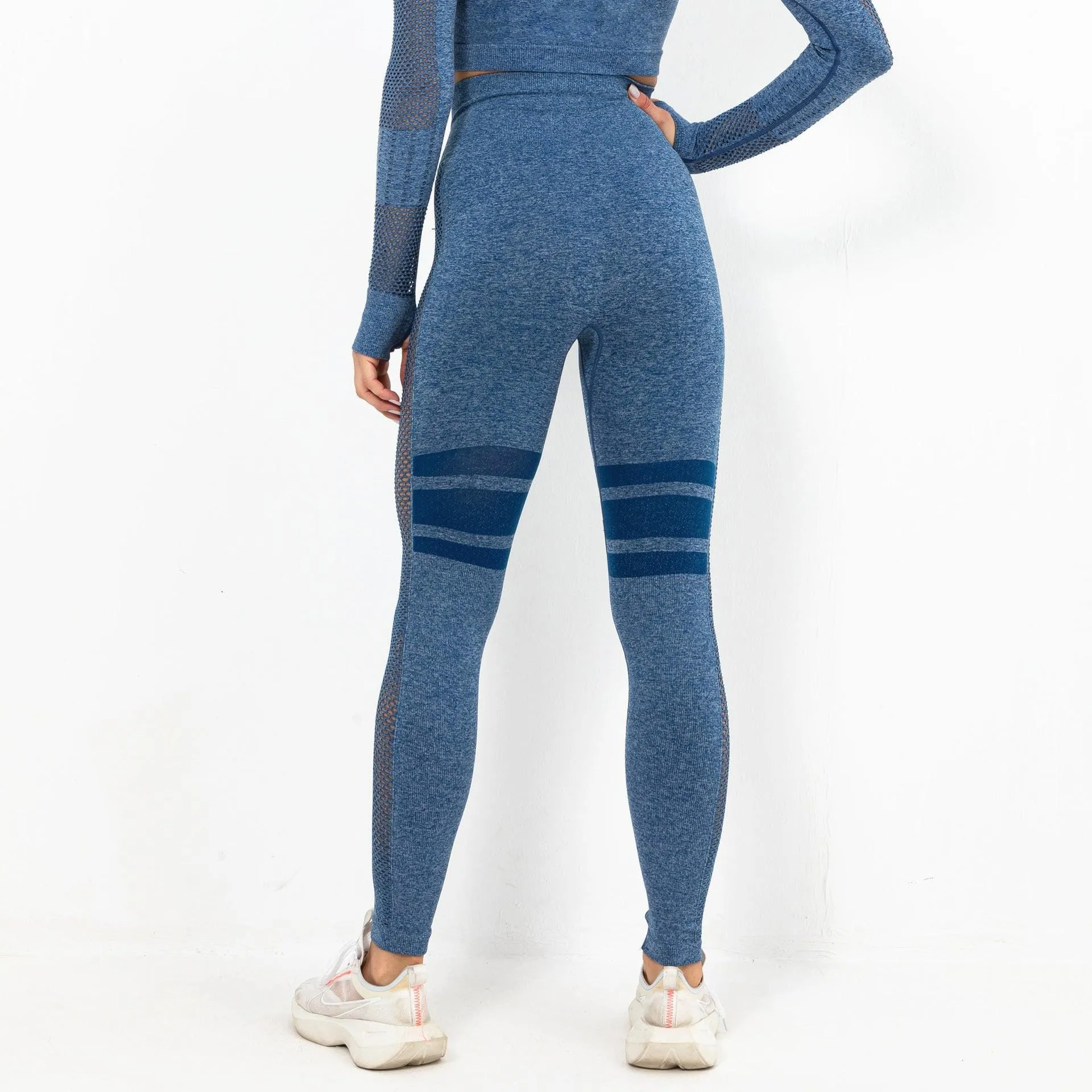 WellPer Seamless Mesh Sports Leggings