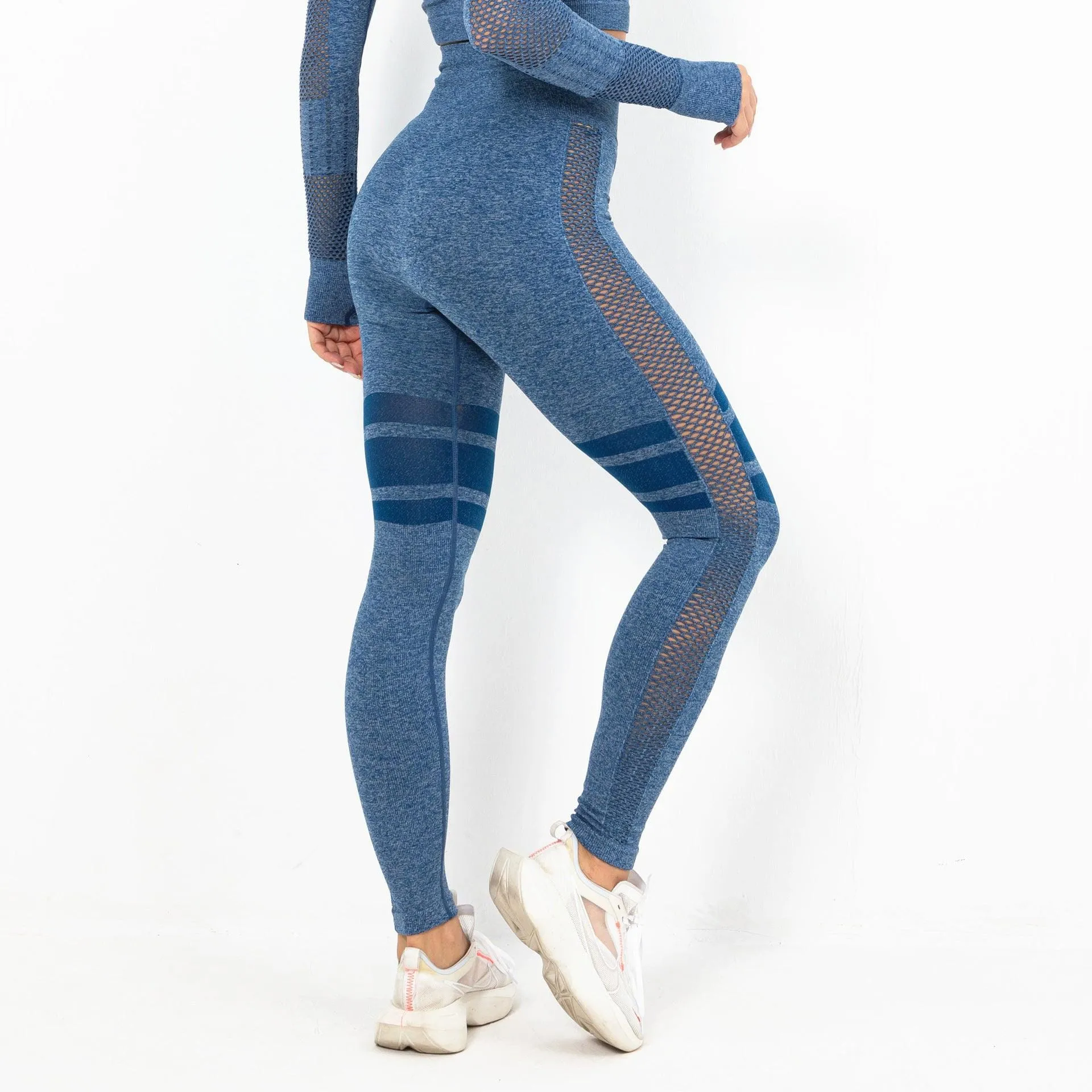 WellPer Seamless Mesh Sports Leggings