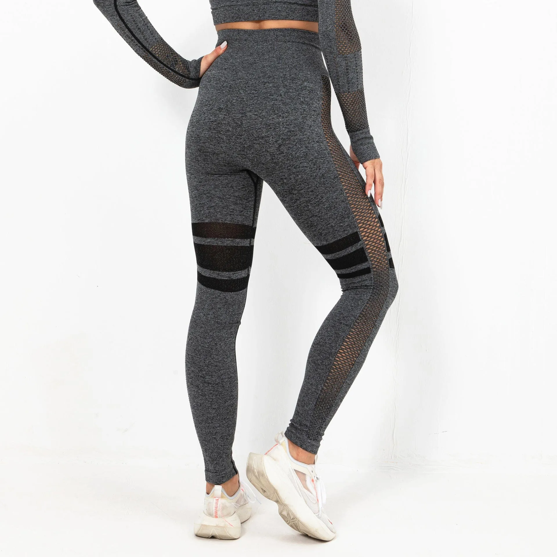 WellPer Seamless Mesh Sports Leggings