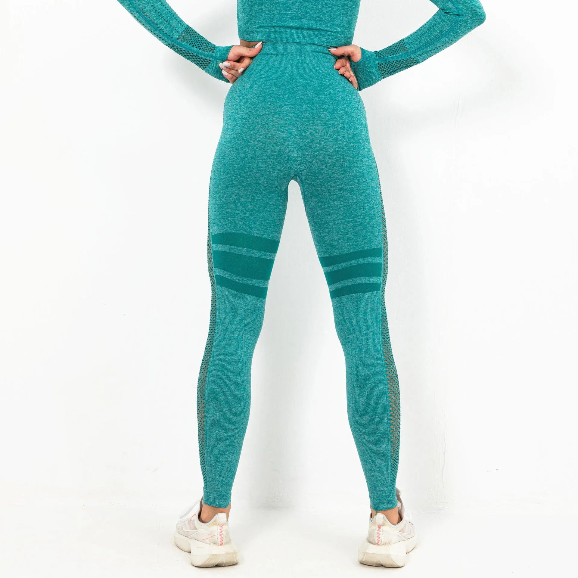 WellPer Seamless Mesh Sports Leggings