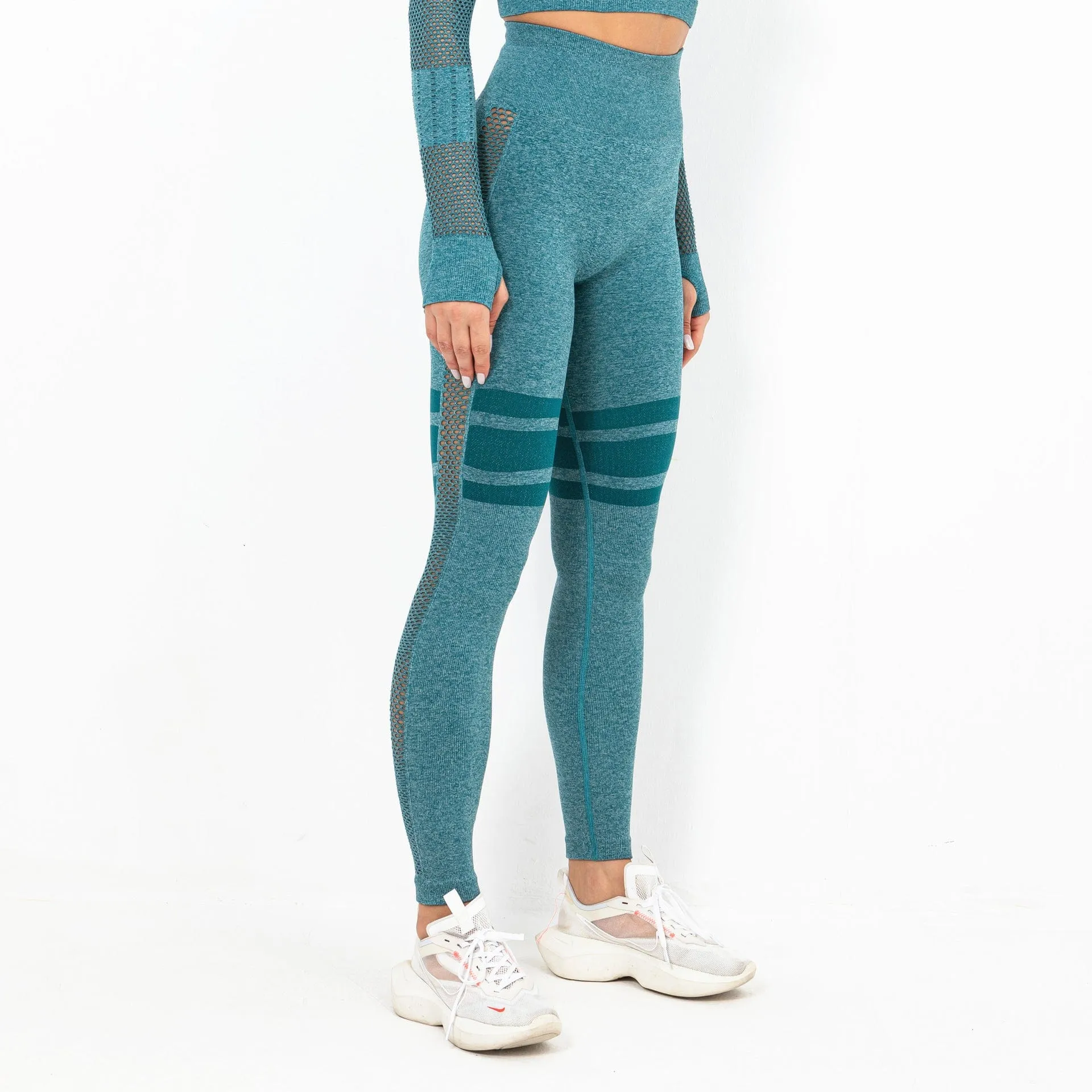 WellPer Seamless Mesh Sports Leggings
