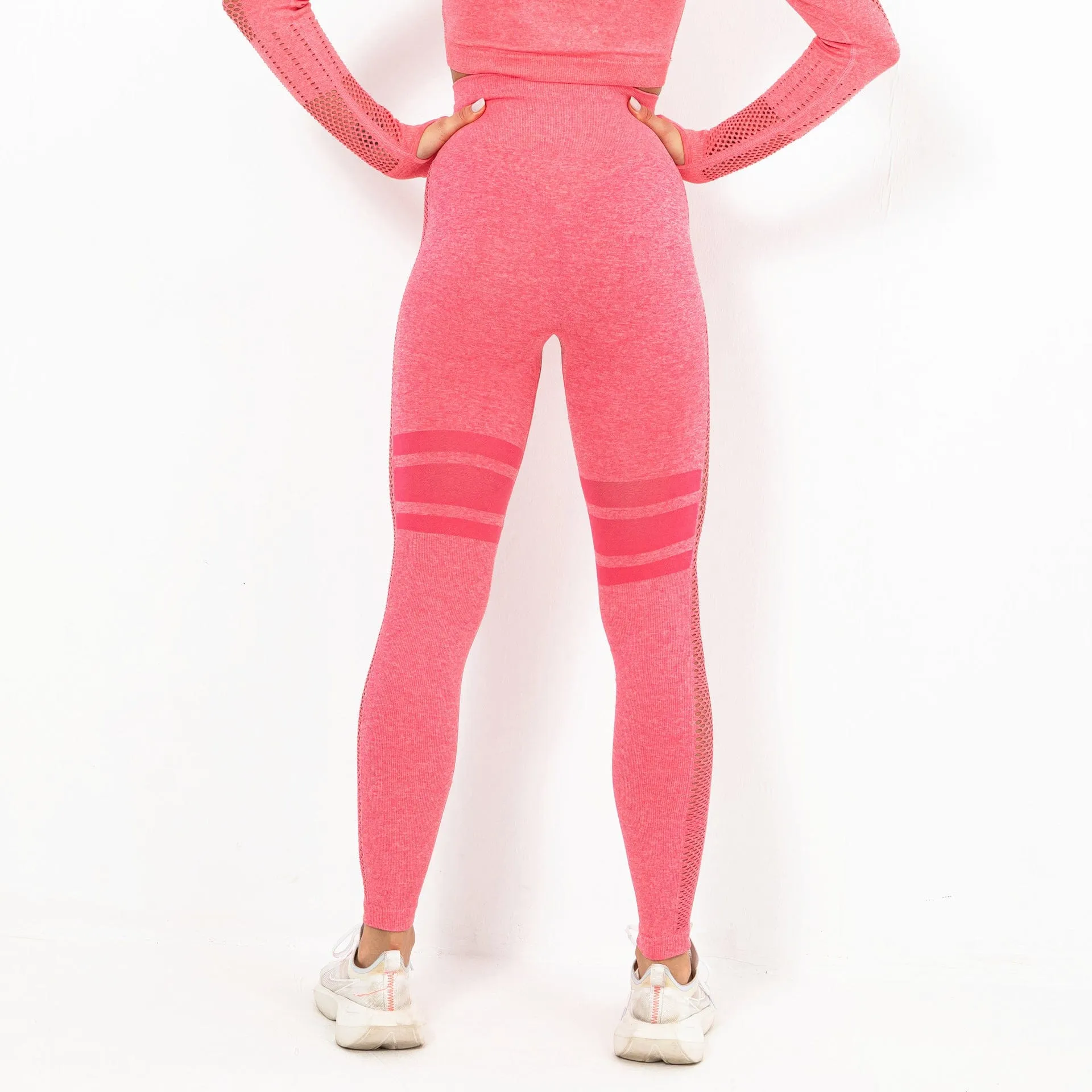 WellPer Seamless Mesh Sports Leggings