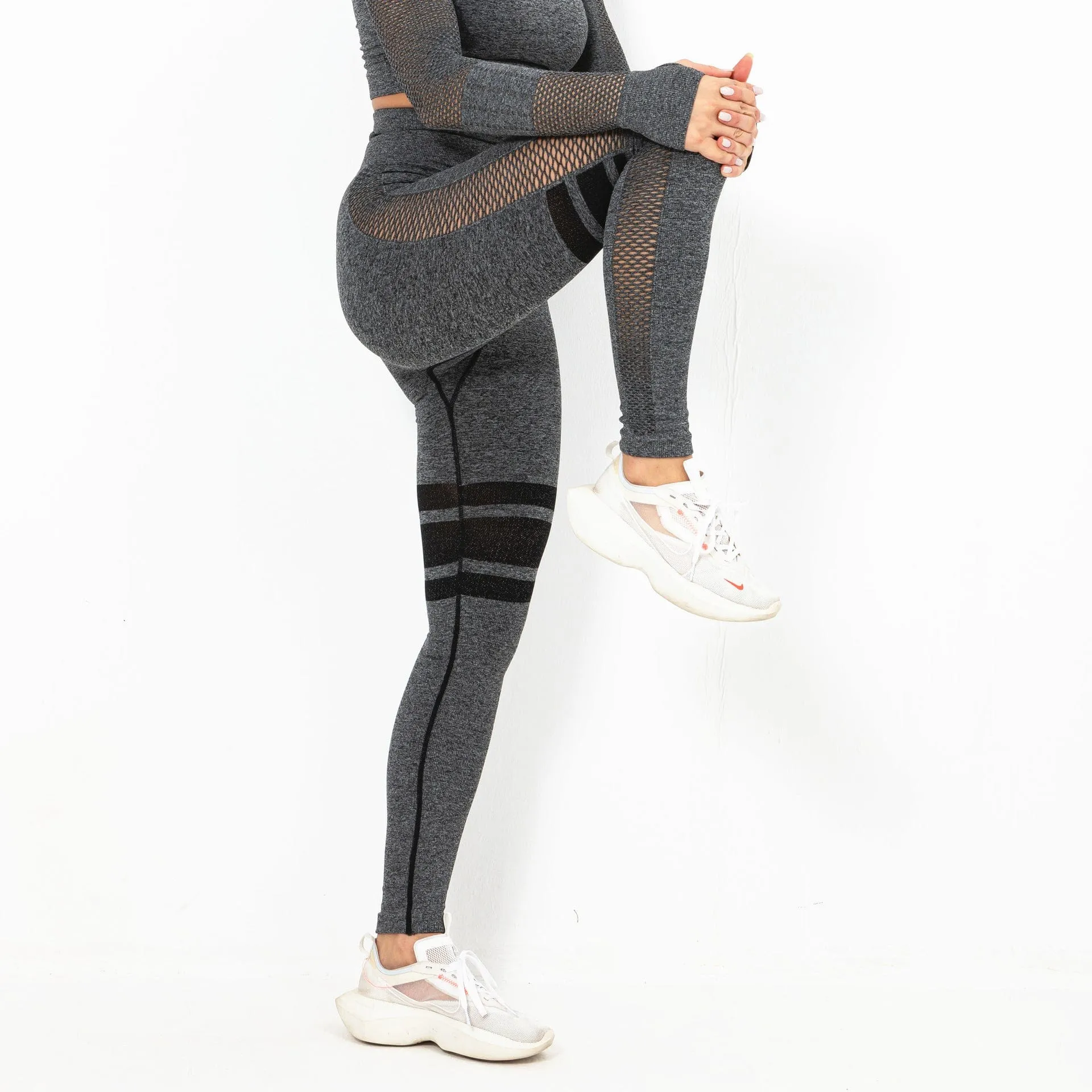 WellPer Seamless Mesh Sports Leggings