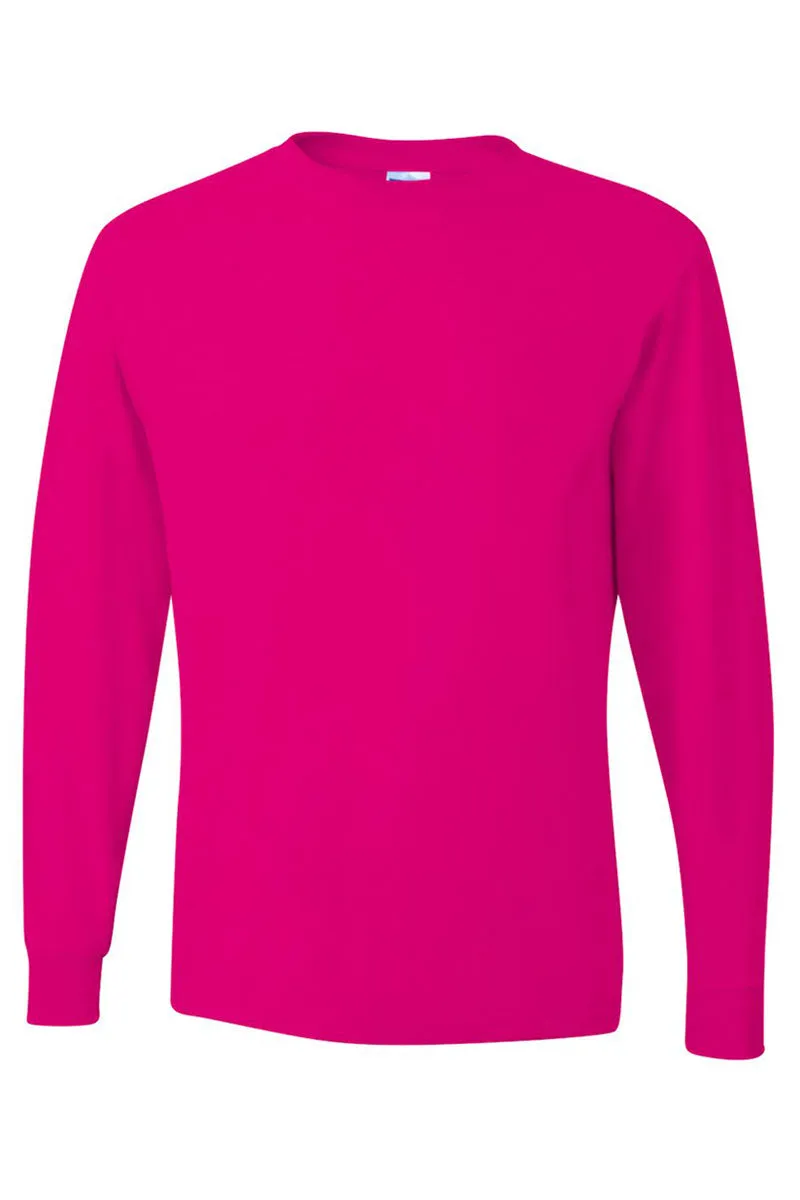 Wifey Chenille Patch Unisex Dri-Power Long-Sleeve 50/50 Tee
