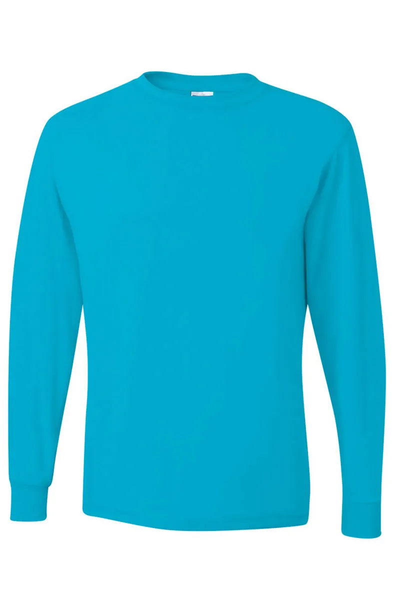 Wifey Chenille Patch Unisex Dri-Power Long-Sleeve 50/50 Tee