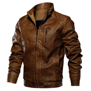 Windbreaker Leather Jacket