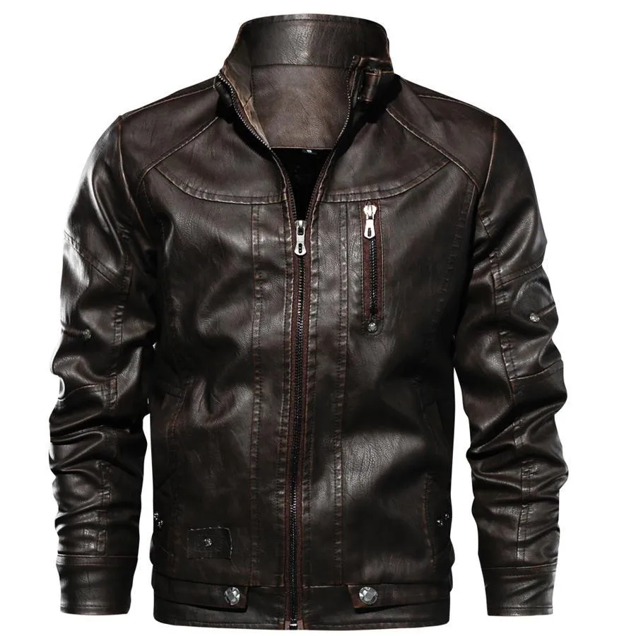 Windbreaker Leather Jacket