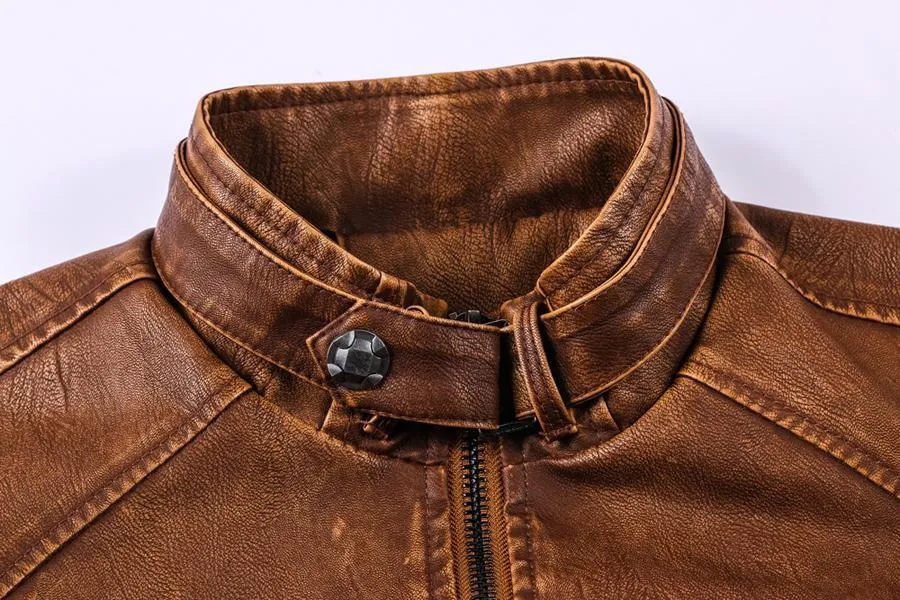 Windbreaker Leather Jacket