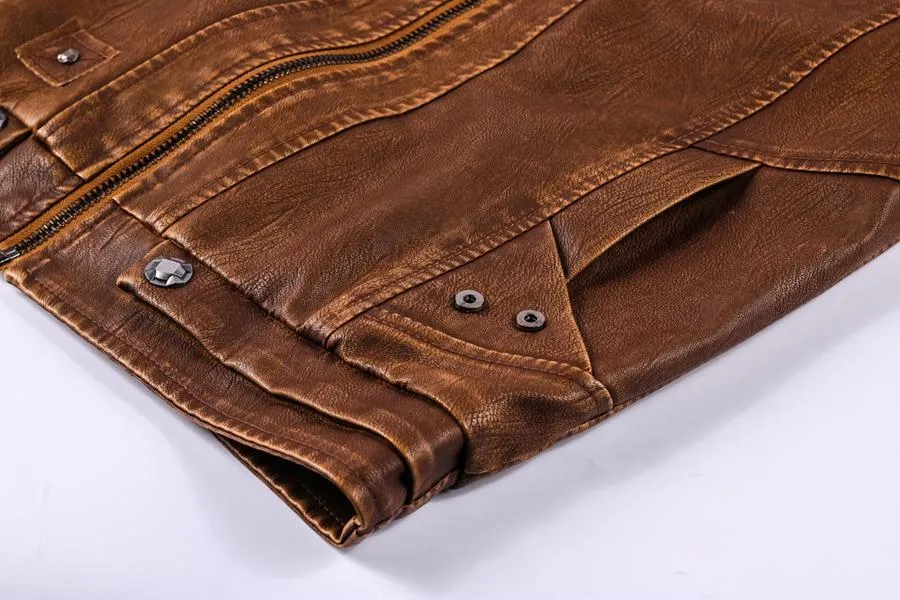 Windbreaker Leather Jacket