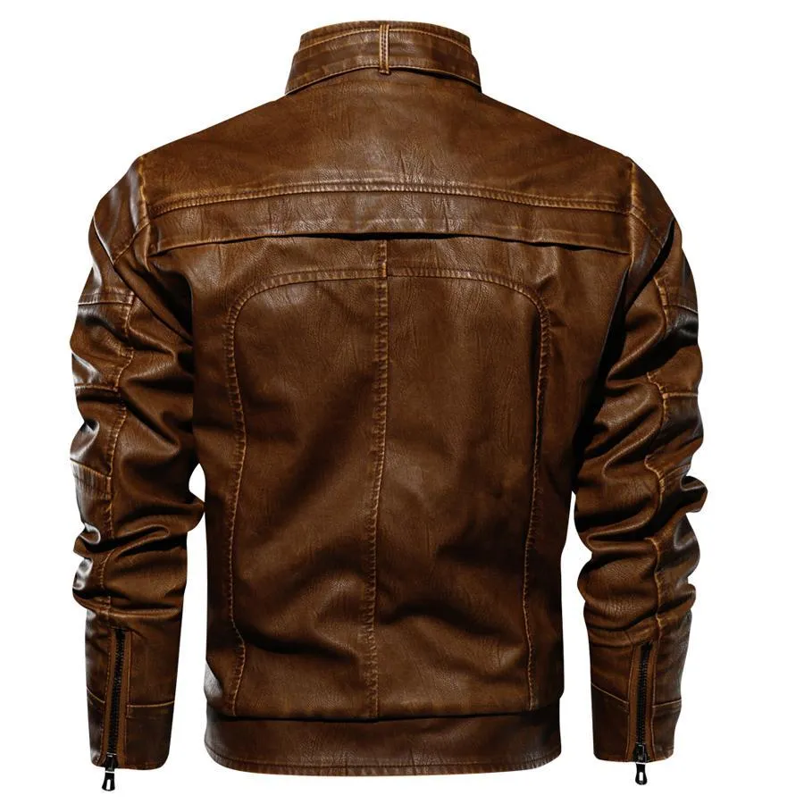 Windbreaker Leather Jacket