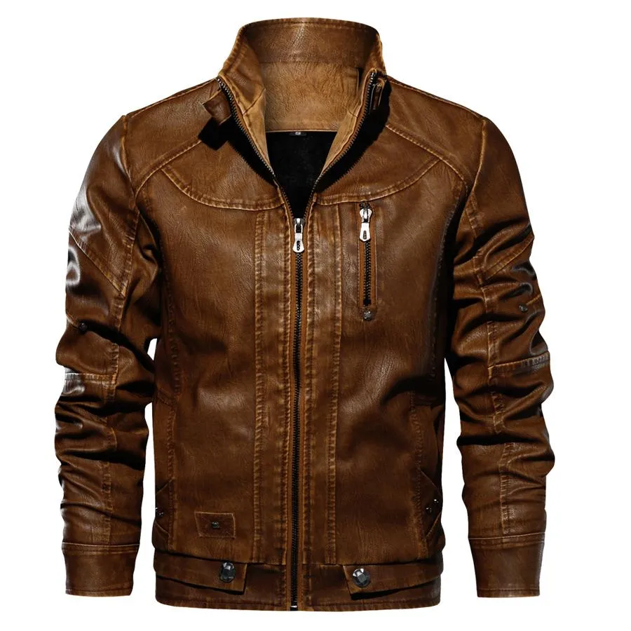 Windbreaker Leather Jacket