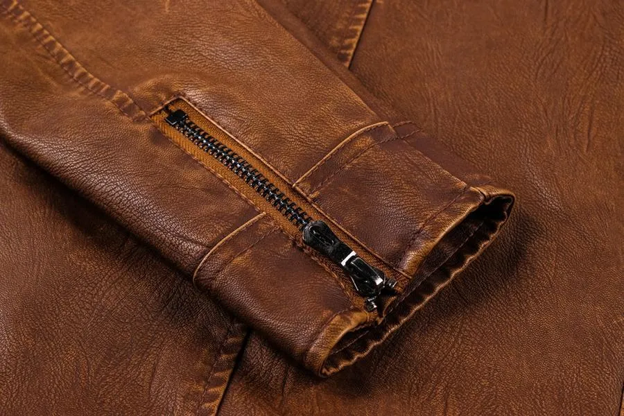 Windbreaker Leather Jacket