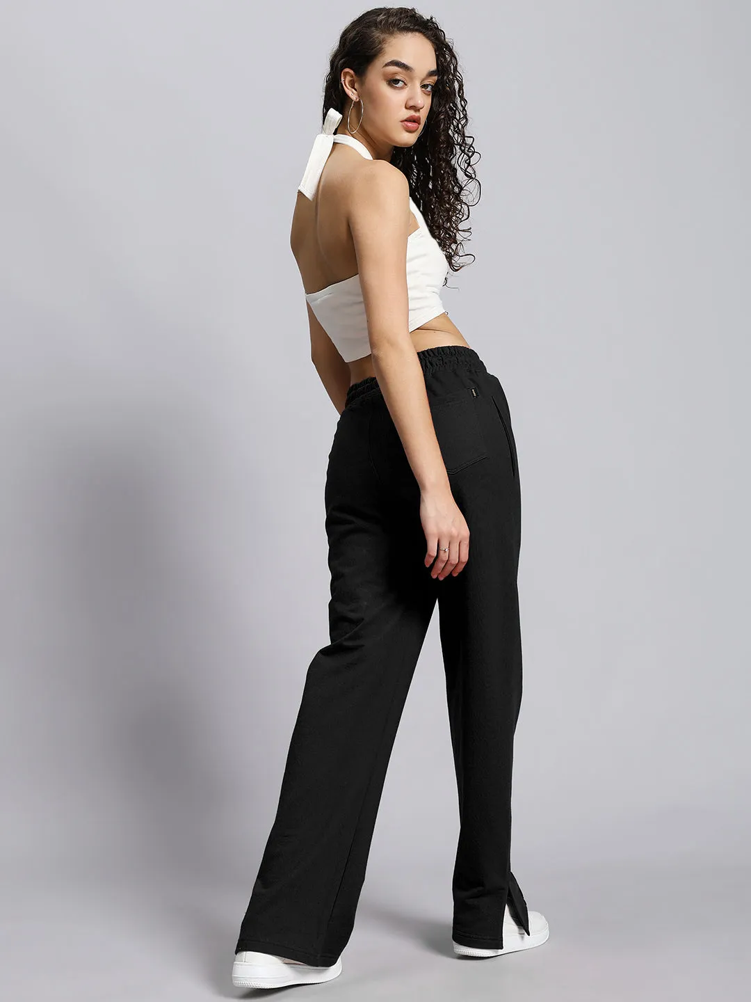 WOMEN'S ANISSA CO-ORD SET (BLACK-OFF WHITE)