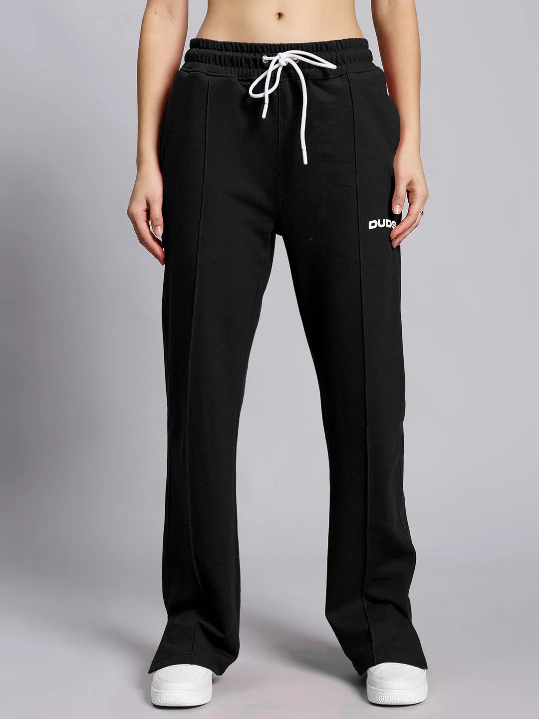 WOMEN'S ANISSA CO-ORD SET (BLACK-OFF WHITE)