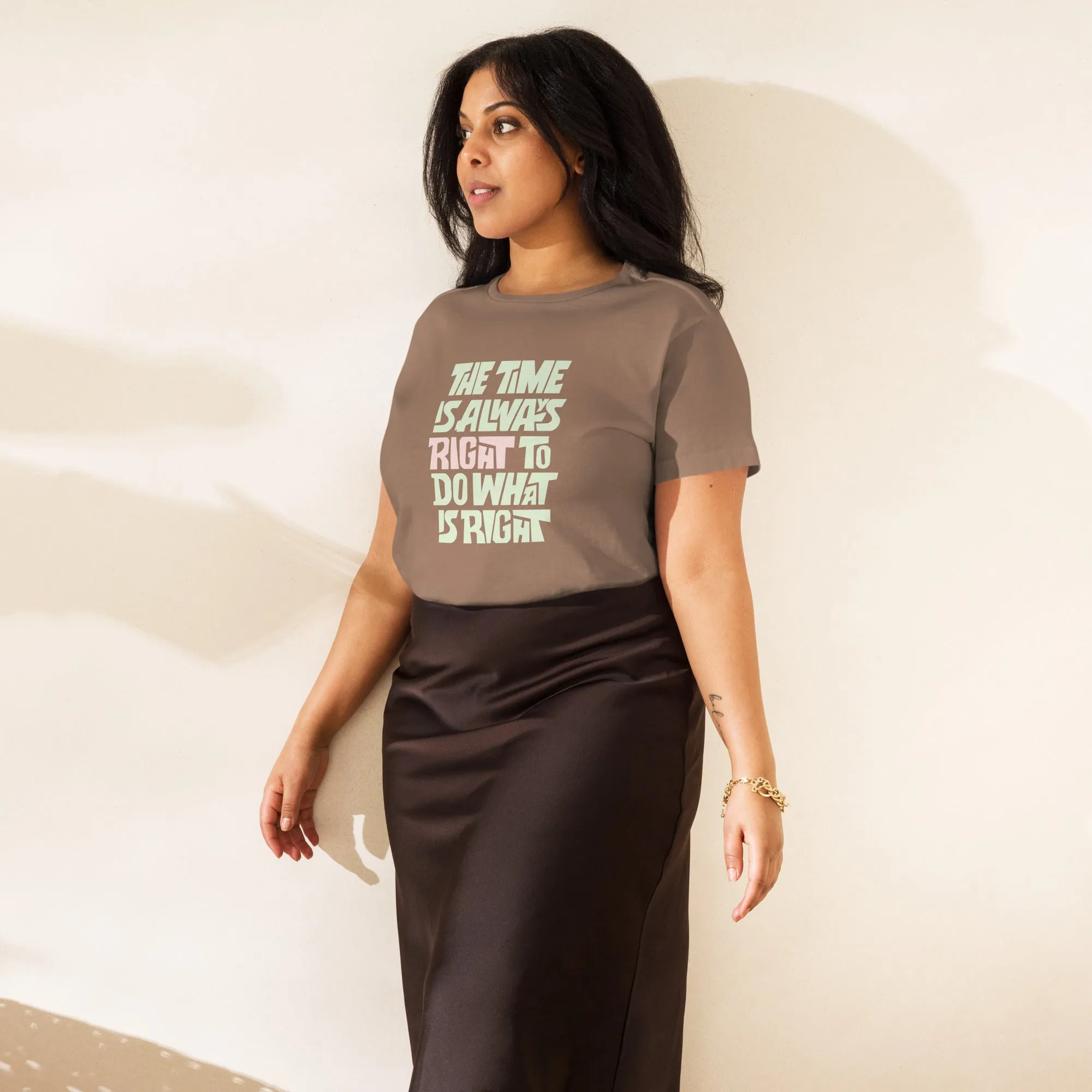 Women’s Basic Tee - The Time Is Always Right To Do What's Right!