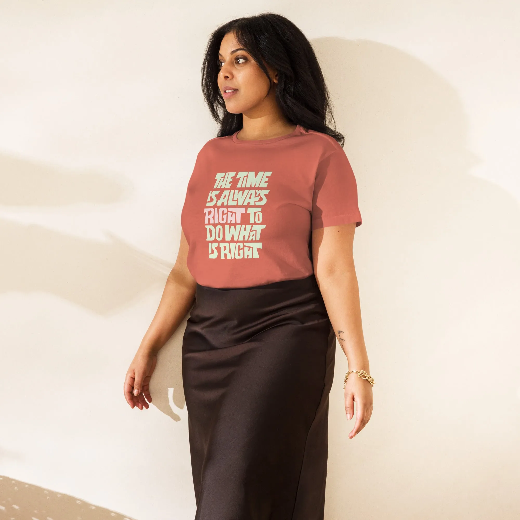 Women’s Basic Tee - The Time Is Always Right To Do What's Right!