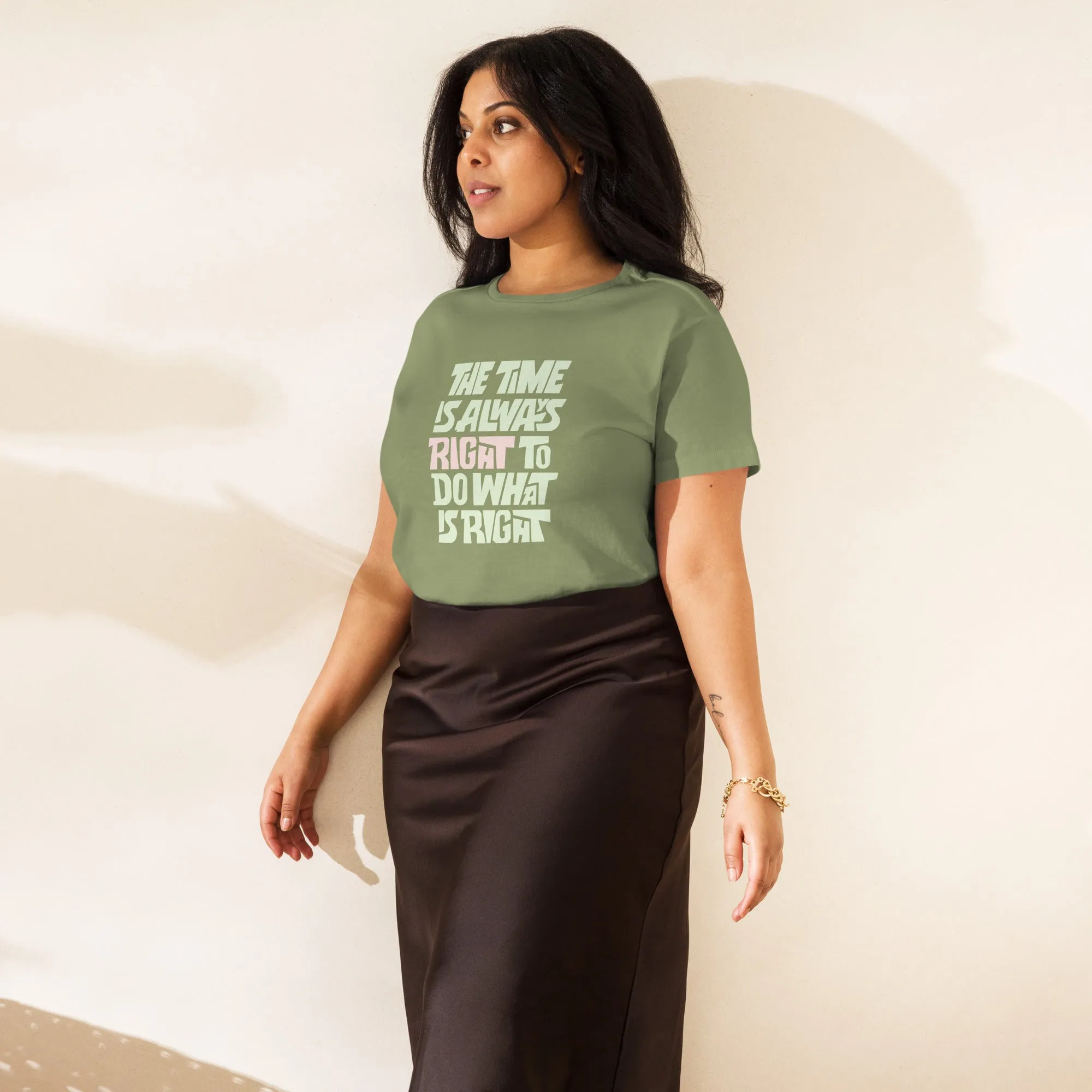 Women’s Basic Tee - The Time Is Always Right To Do What's Right!