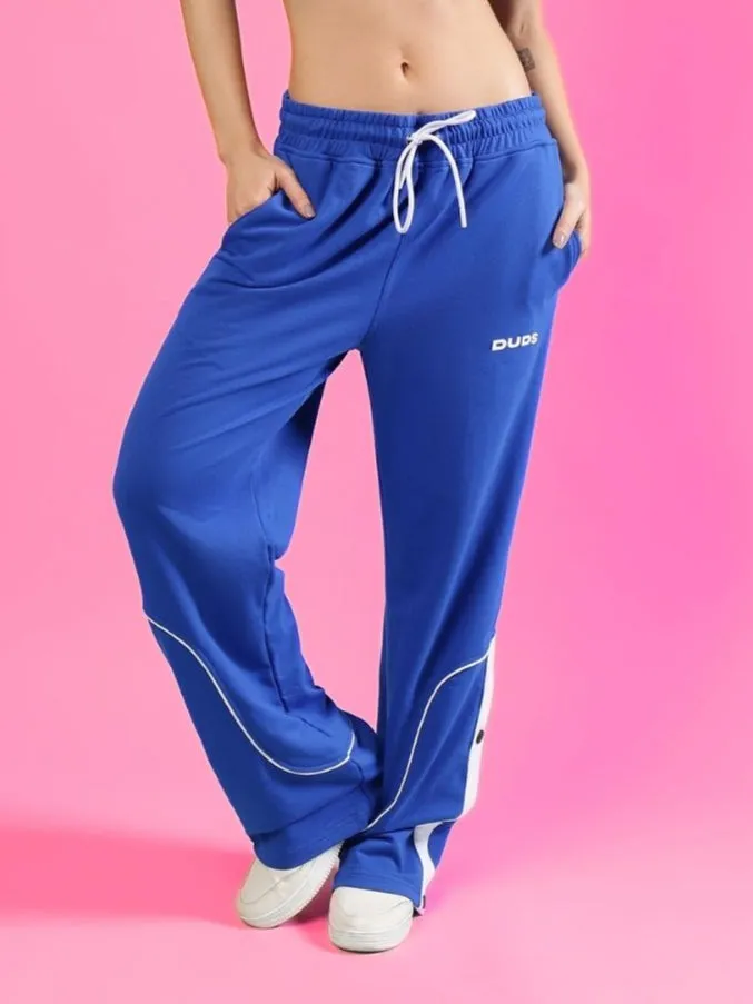 WOMEN'S EDDIE CONTRAST JOGGERS (BLUE)