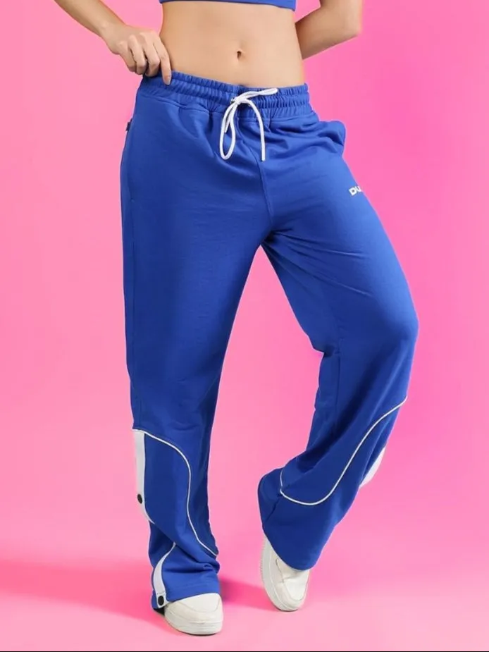 WOMEN'S EDDIE CONTRAST JOGGERS (BLUE)