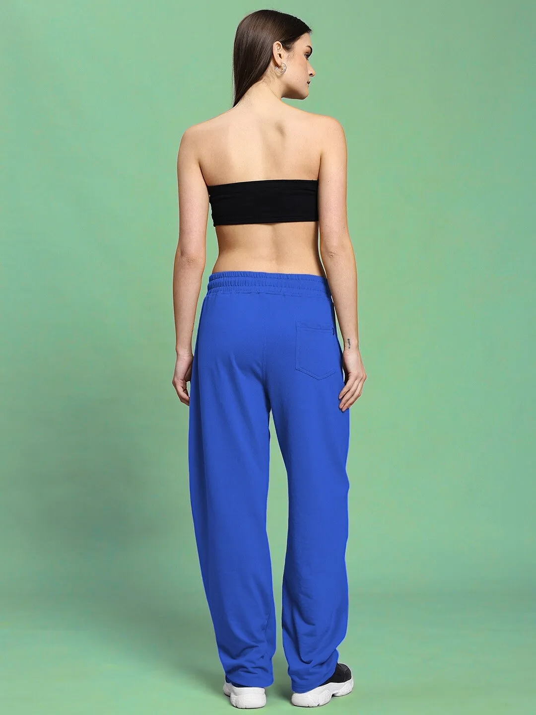 WOMEN'S LIA CO-ORD SET (BLACK-R BLUE)