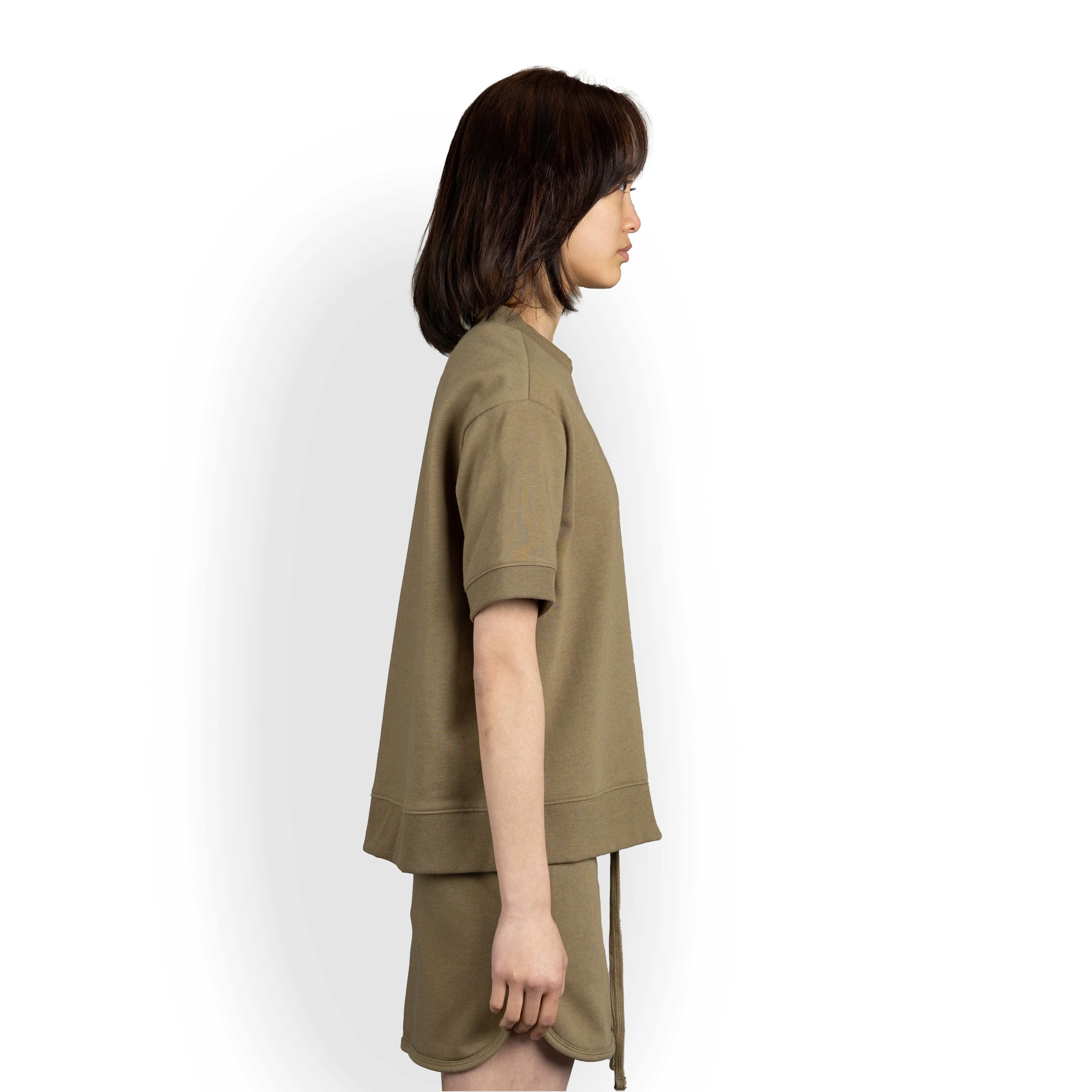Womens Oversized Fleece Tee Shirt - Elmwood