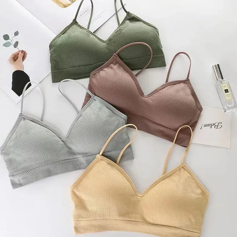 Women's Padded Tube Top Sports Bra - Fast Dry, Elastic, Gym & Yoga Wear