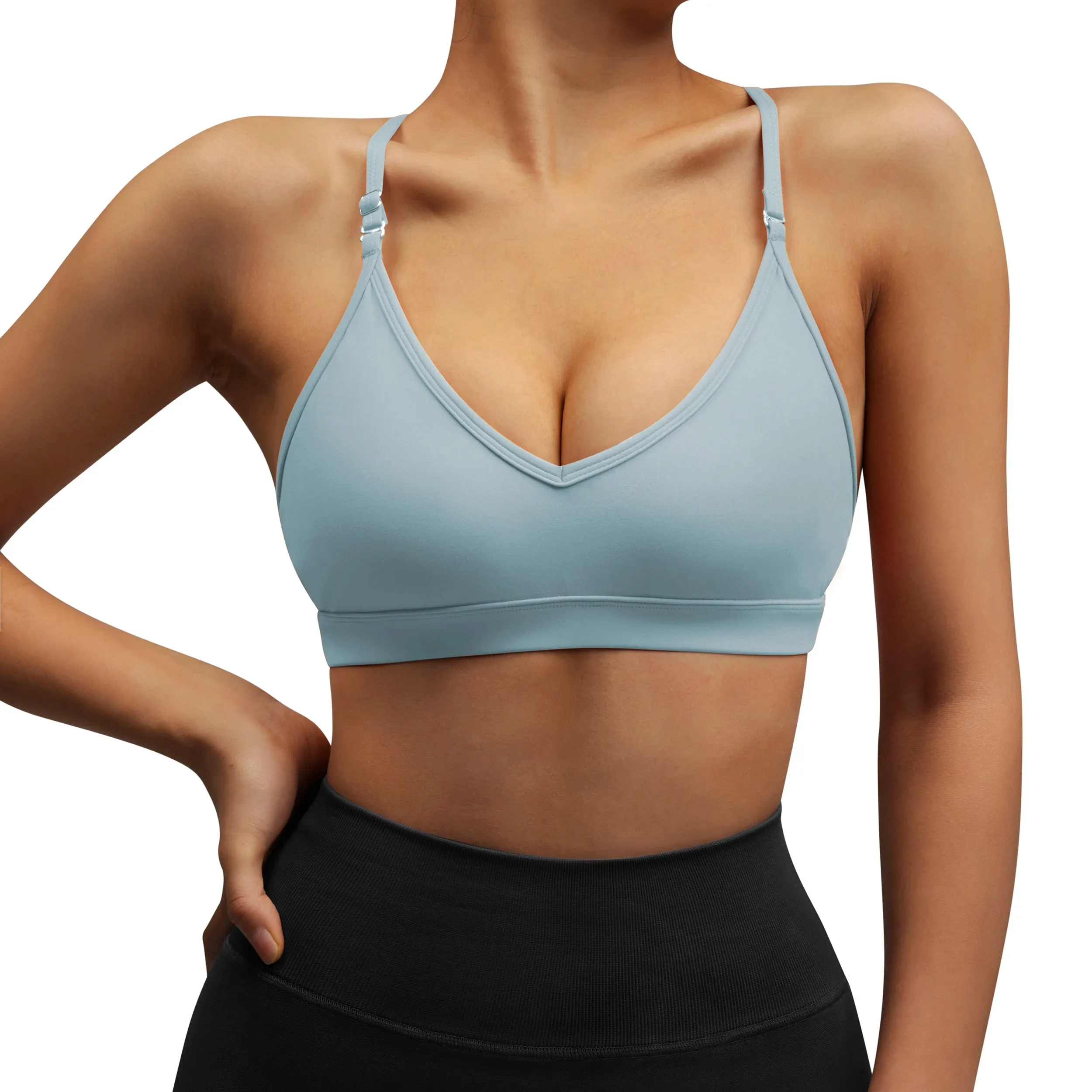 Women's Yoga Sports Bras - Breathable Crop Top - Shockproof Gym Workout Top