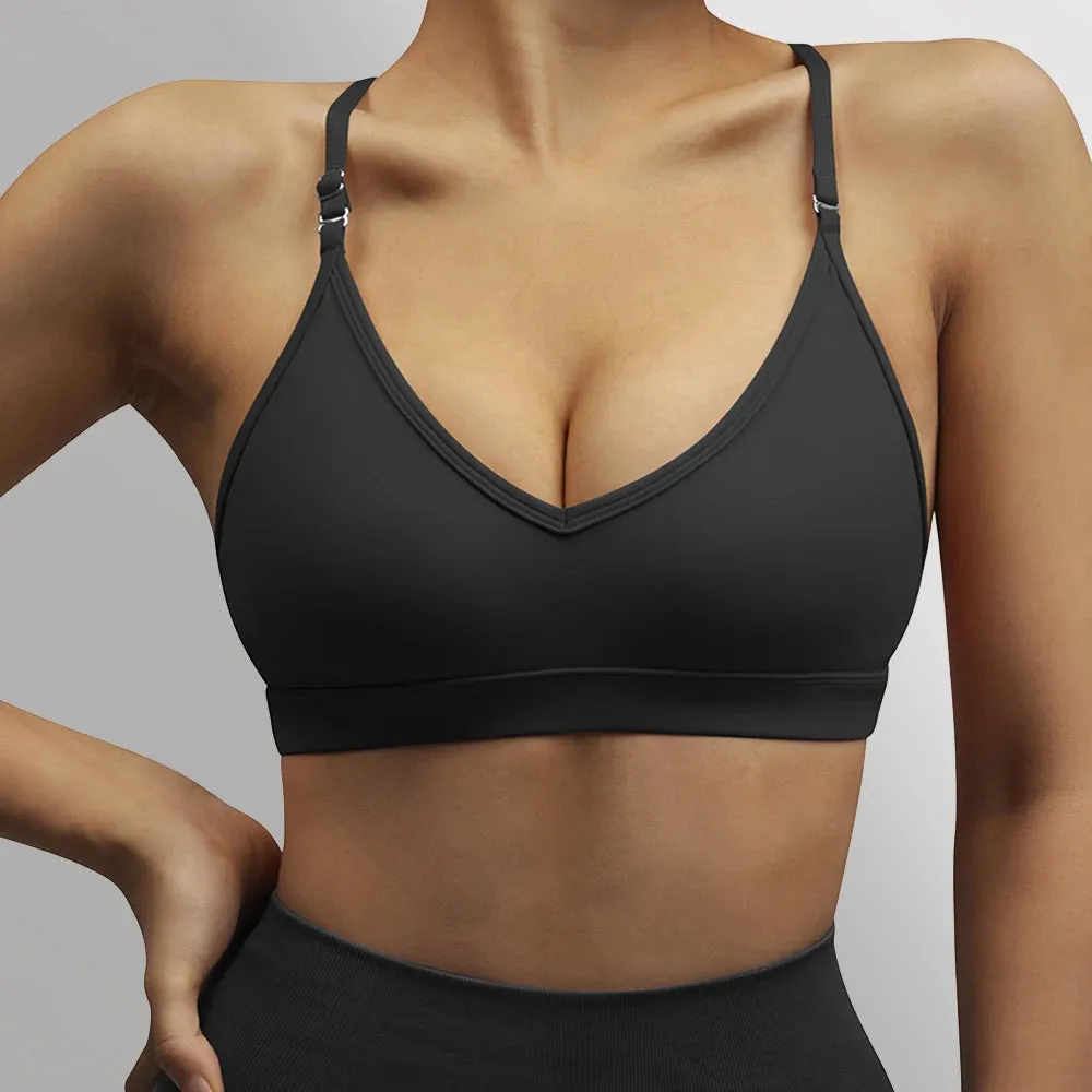 Women's Yoga Sports Bras - Breathable Crop Top - Shockproof Gym Workout Top