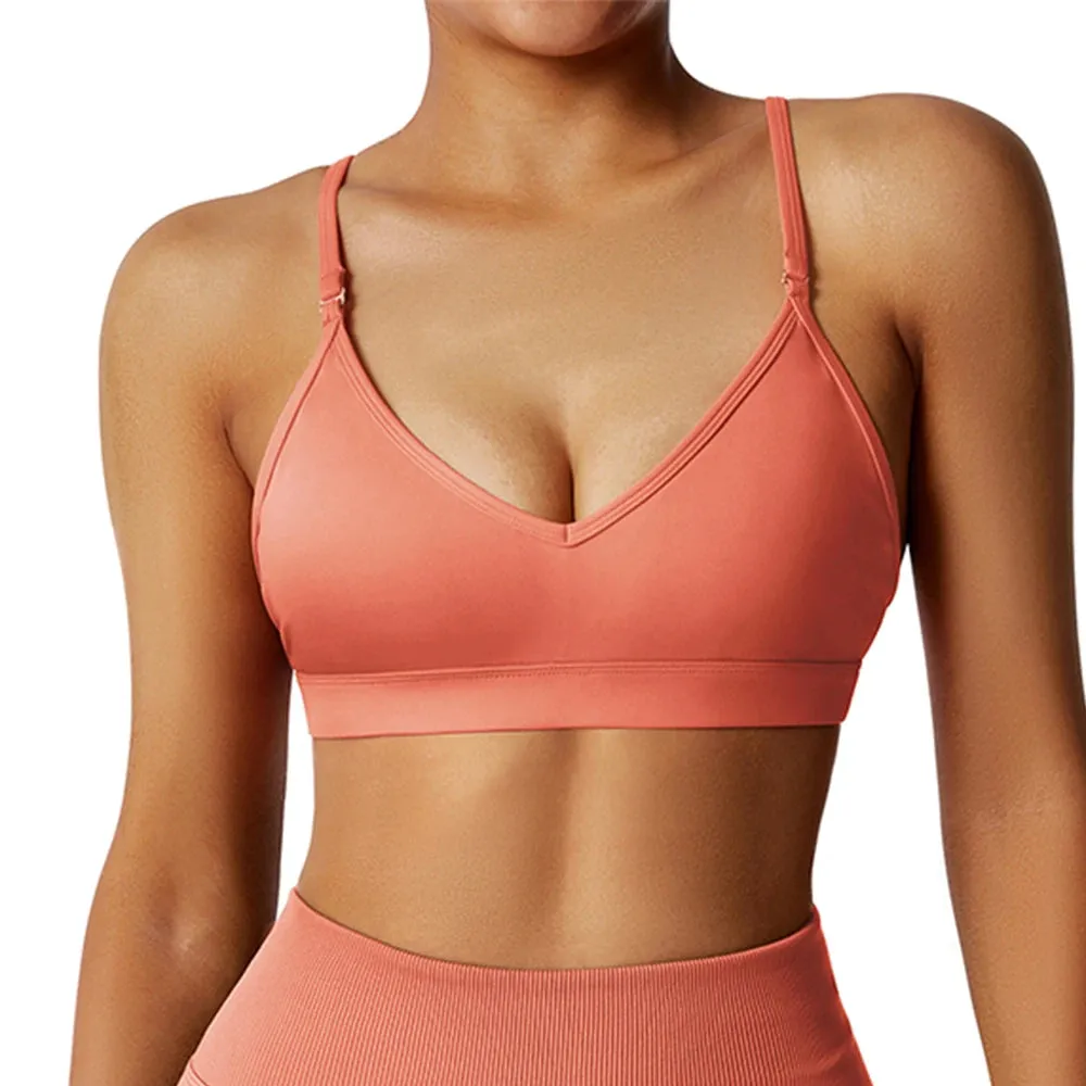 Women's Yoga Sports Bras - Breathable Crop Top - Shockproof Gym Workout Top