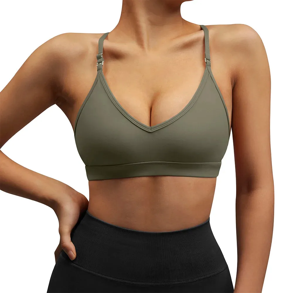 Women's Yoga Sports Bras - Breathable Crop Top - Shockproof Gym Workout Top