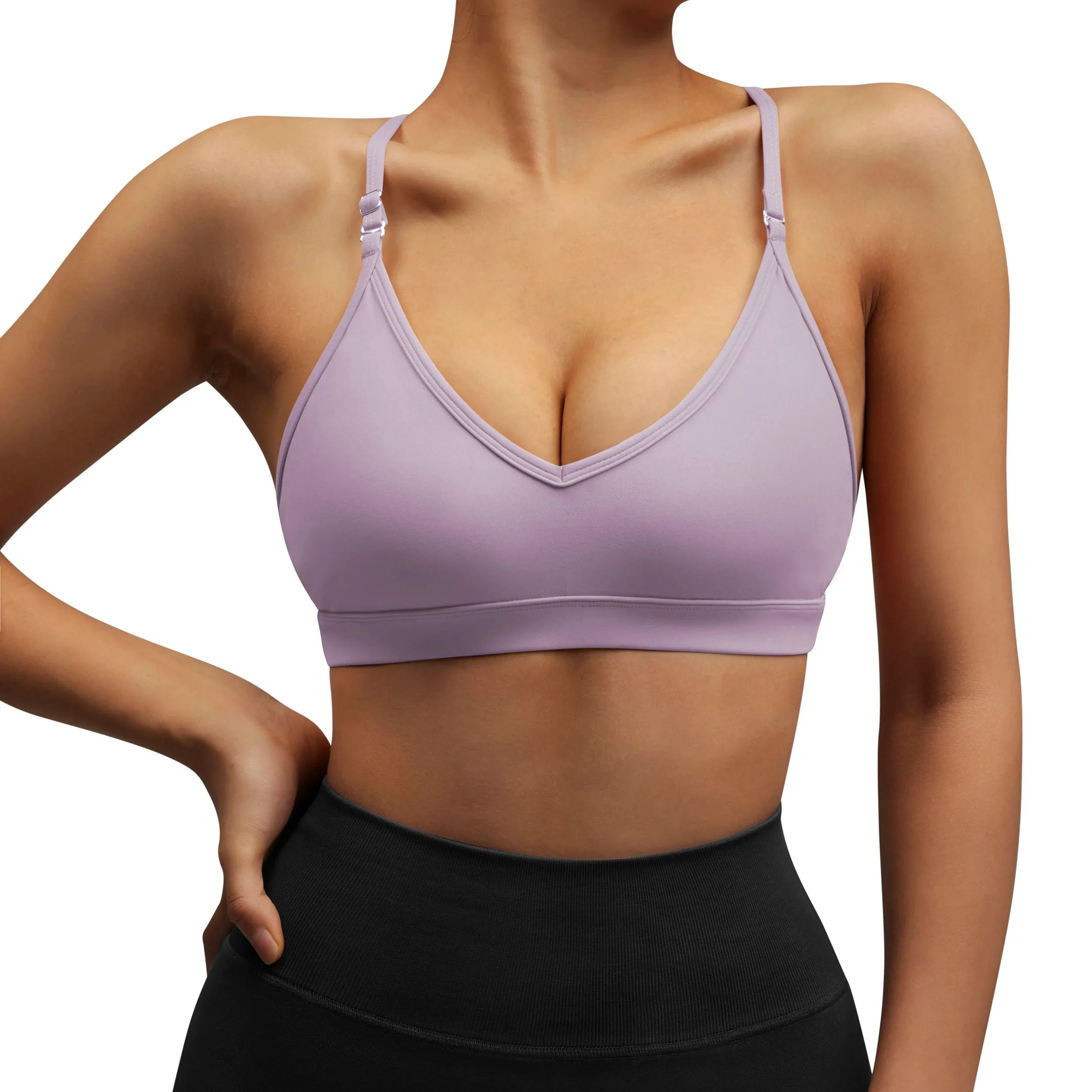 Women's Yoga Sports Bras - Breathable Crop Top - Shockproof Gym Workout Top
