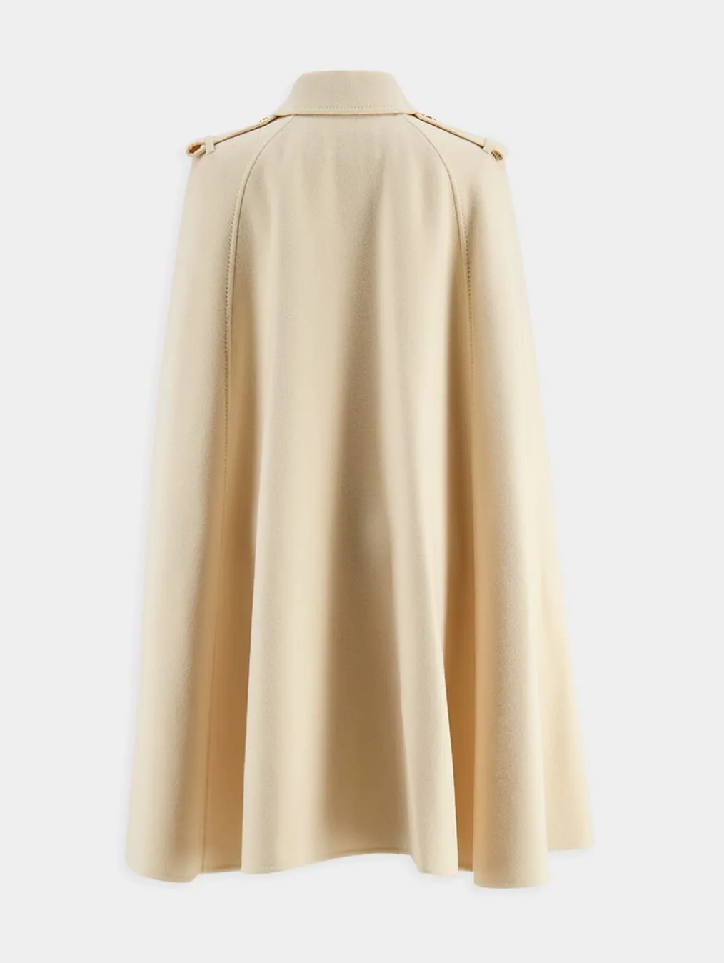 Wool Coat with Cape Sleeves