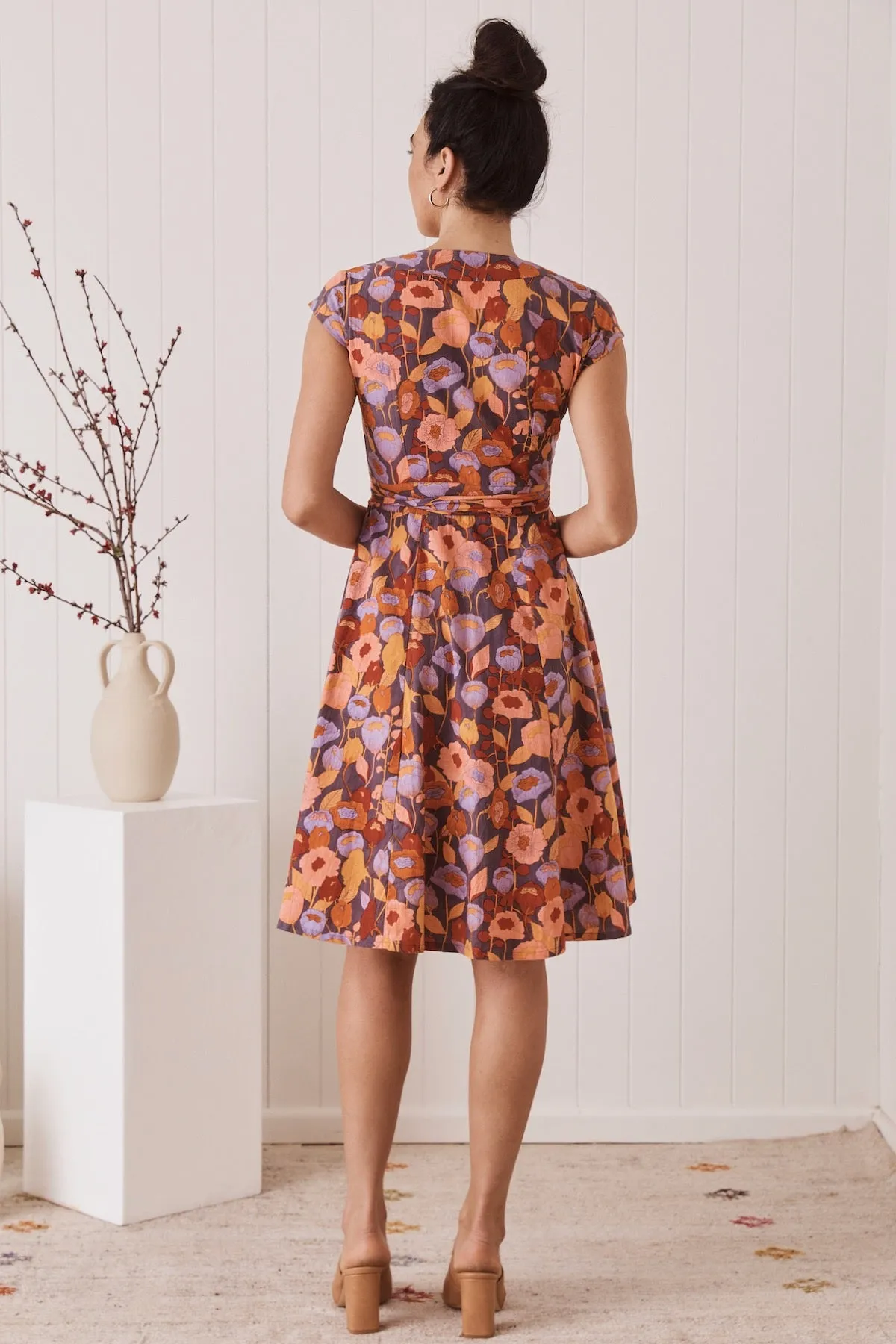 Wrap Dress - Poppy Peach