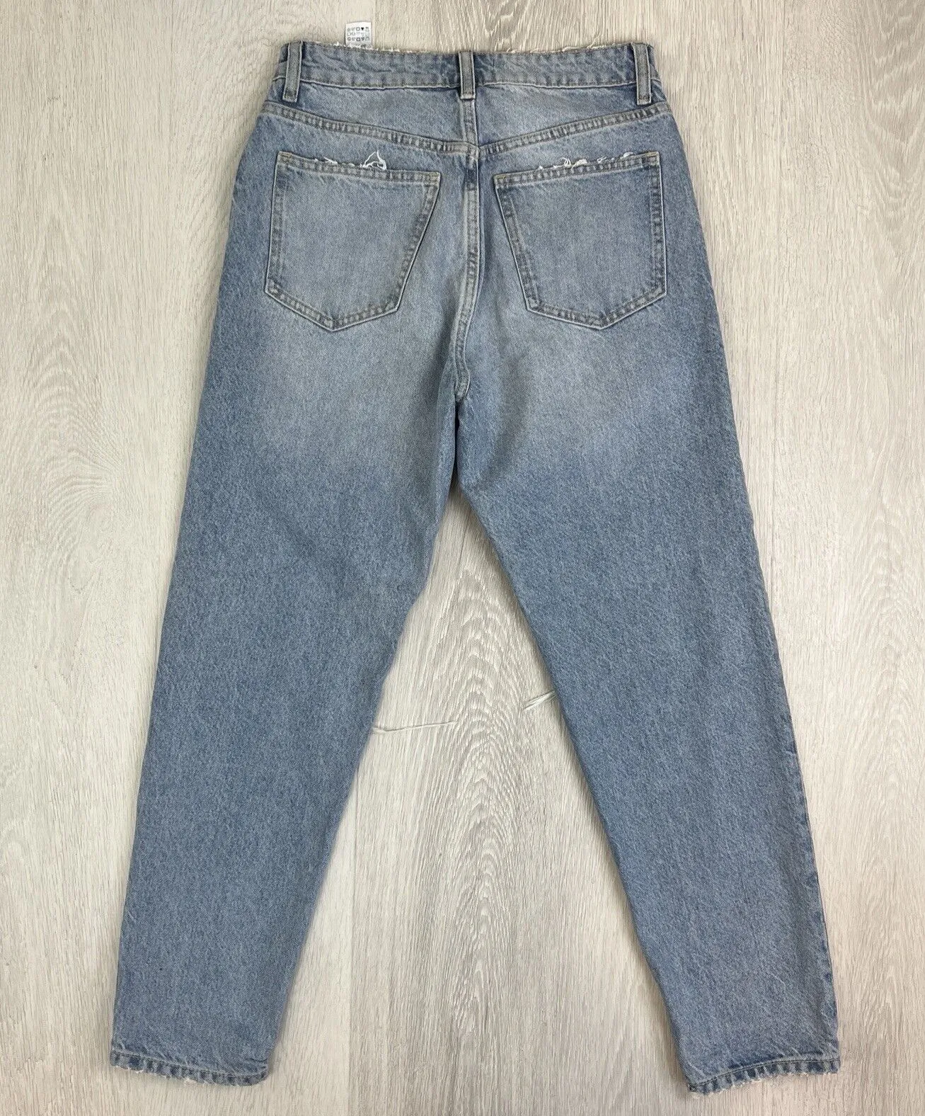 Zara Womens Blue Denim Relaxed Fit Jeans Size 6 US