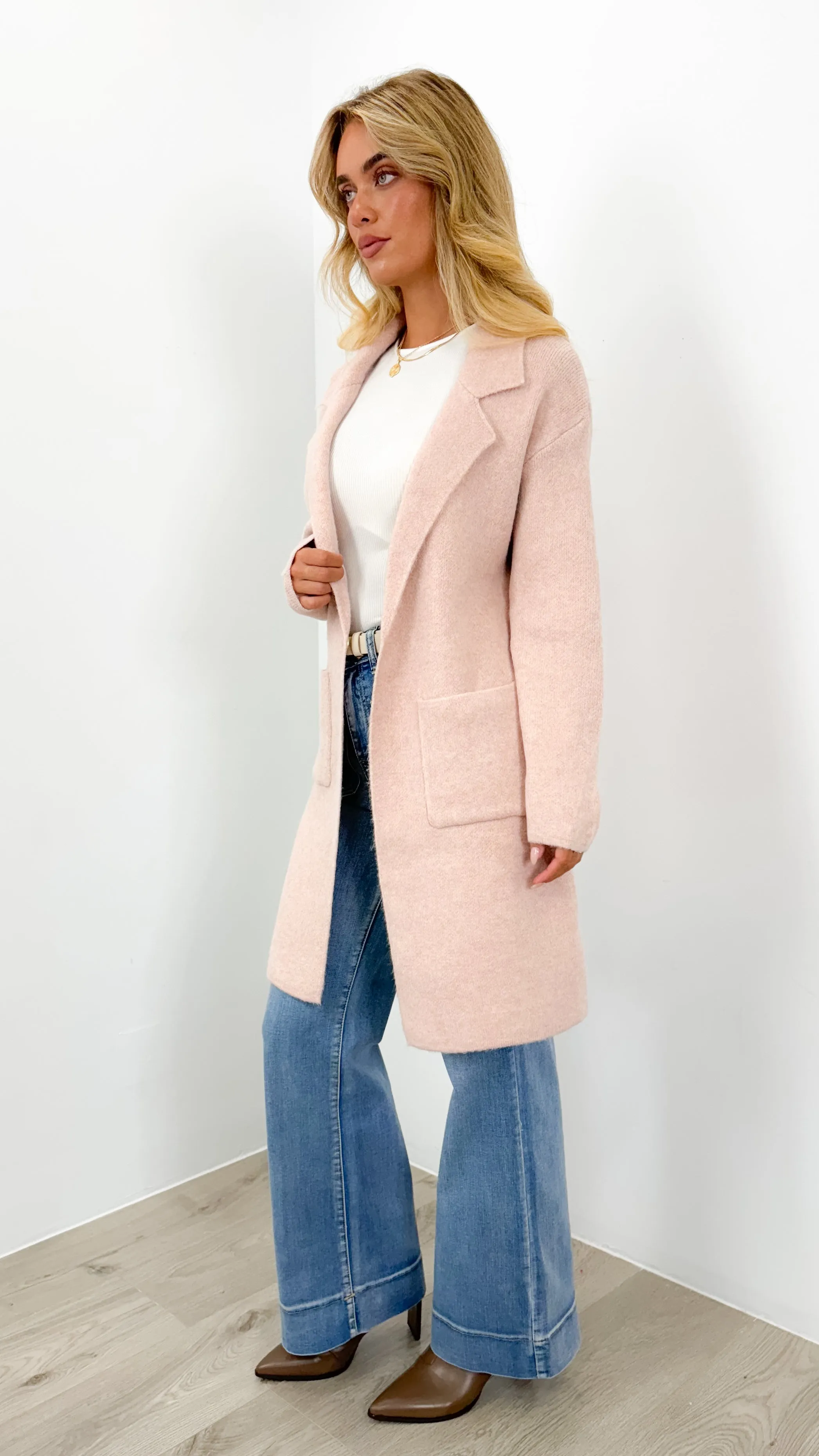 ZEETA COATIGAN - BLUSH