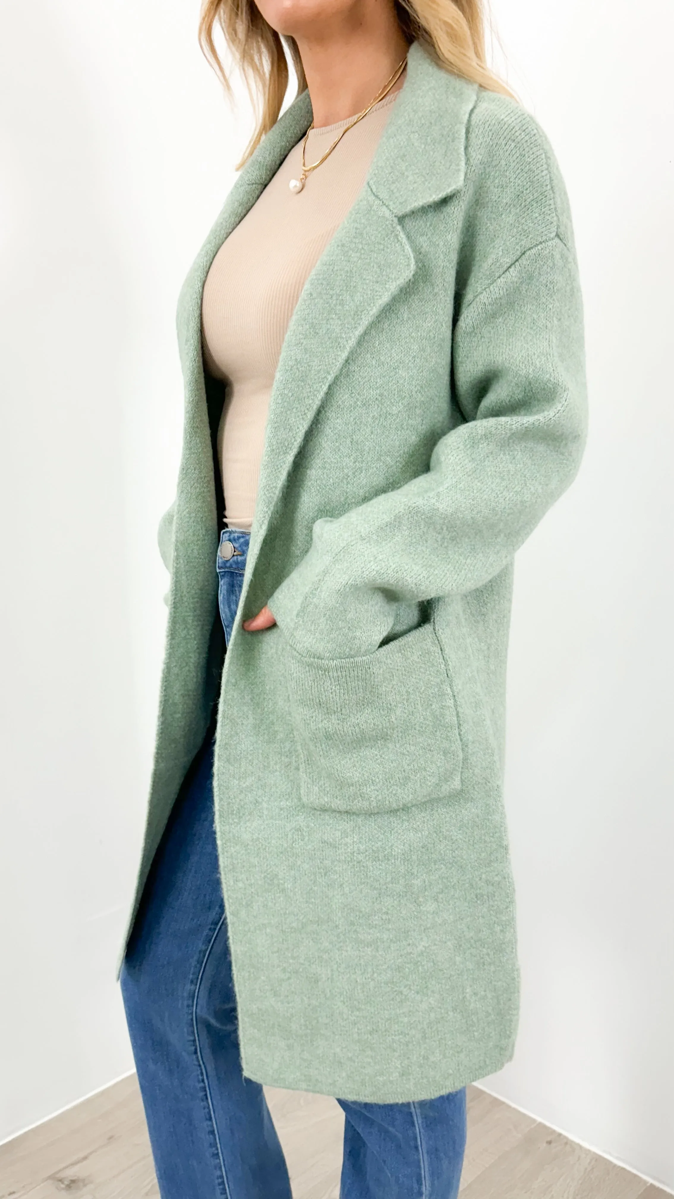 ZEETA COATIGAN - SAGE