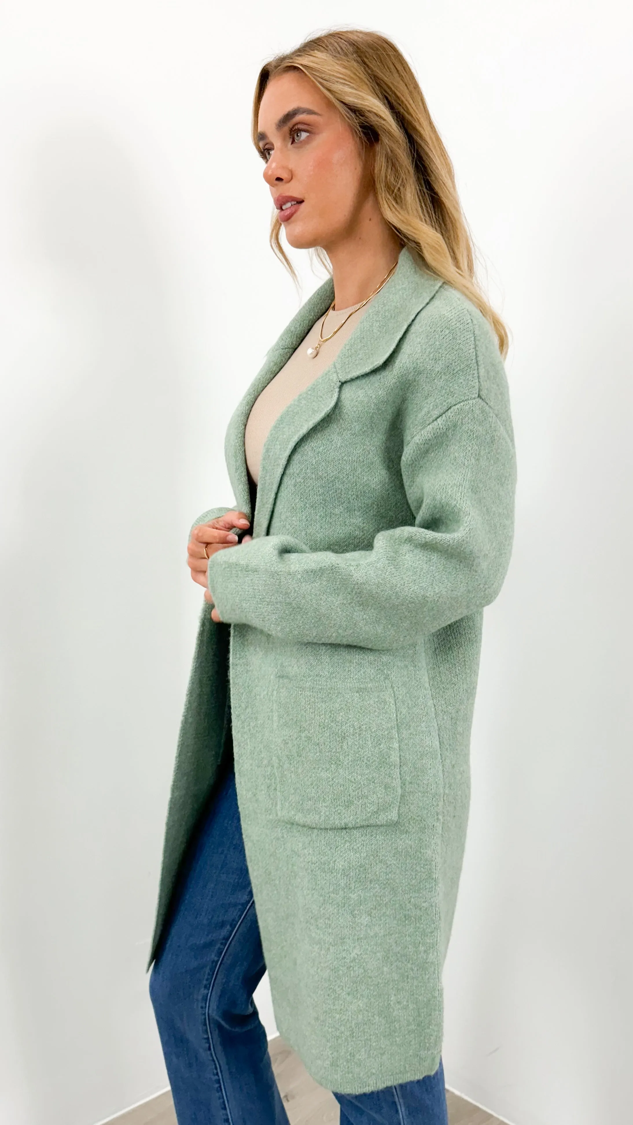 ZEETA COATIGAN - SAGE